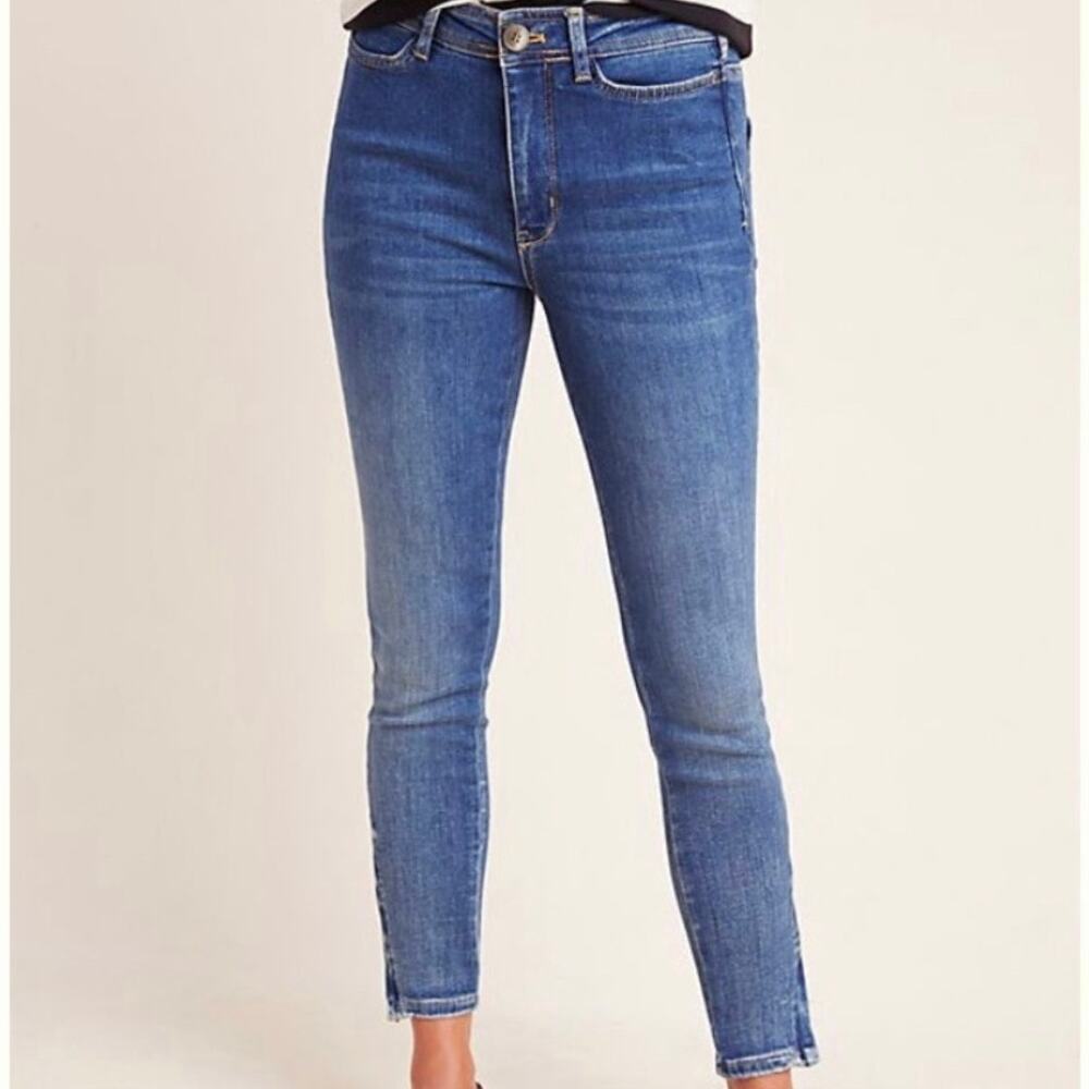 Pilcro and the Letterpress High Rise Skinny Ankle-Zip Jeans Size 25